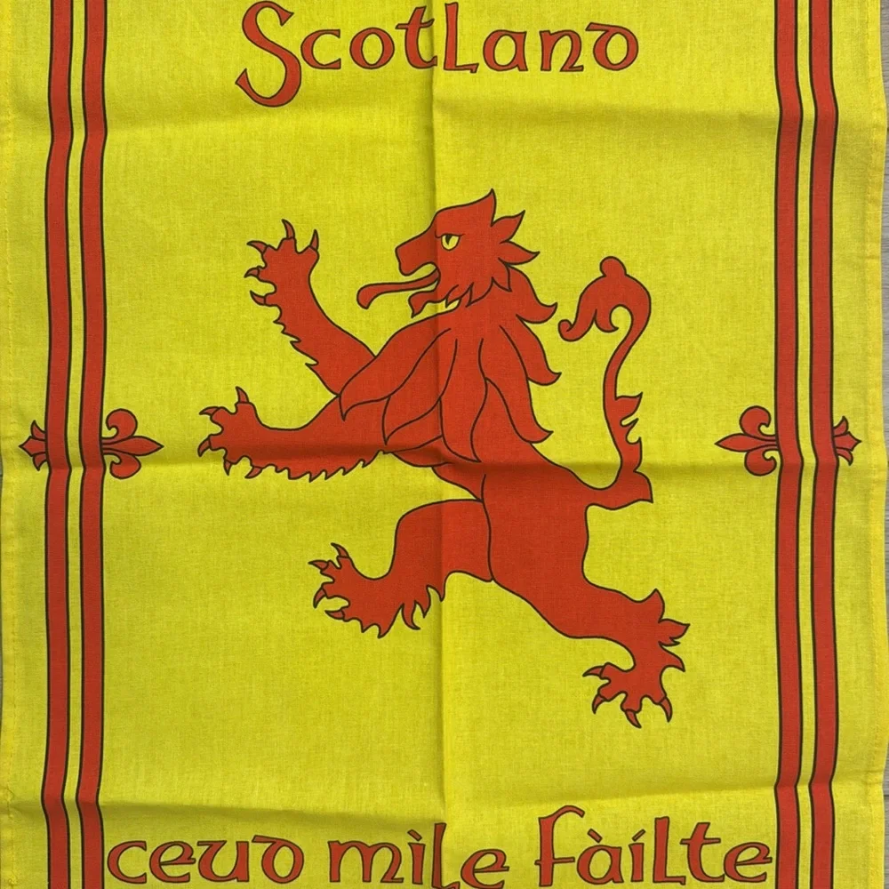 Vintage Scotland Banner Tea Towel‎